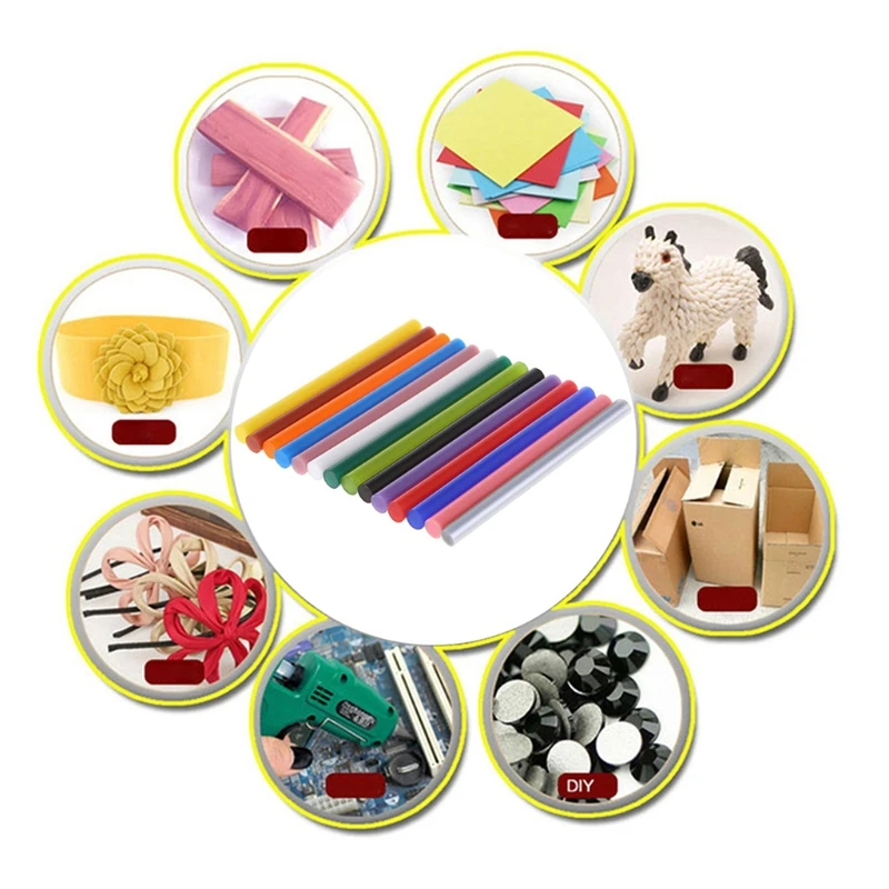 5pcs Hot Melt Glue Stick Colorful 7x100mm Adhesive For DIY Craft Toy Repair Tool
5pcs Hot Melt Glue Stick Colorful 7x100mm Adhesive For DIY Craft Toy Repair Tool