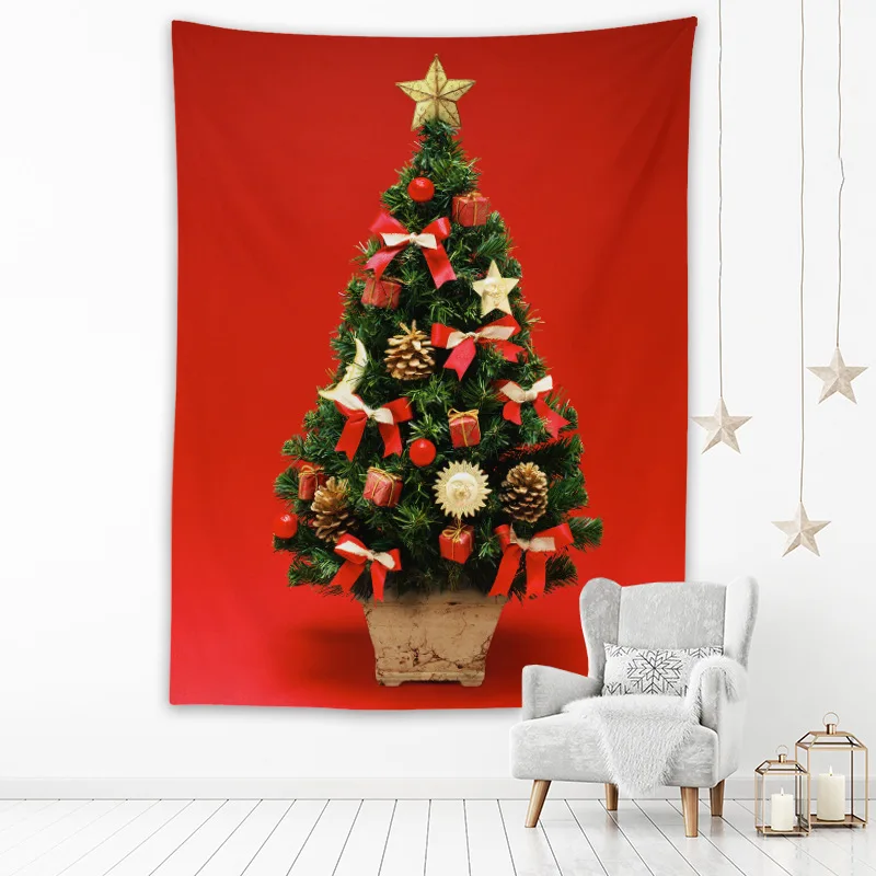 Christmas Tree Tapestry Aesthetic Wall Hanging Living Room Cartoon Decoration Psychedelic Background Cloth Murals Window Scenery 
Christmas Tree Tapestry Aesthetic Wall Hanging Living Room Cartoon Decoration Psychedelic Background Cloth Murals Window Scenery