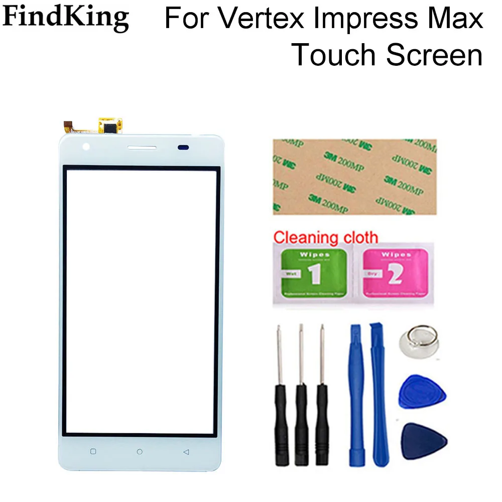 5 дюймовый мобильный телефон сенсорный Экран для Vertex Impress Max спереди Стекло