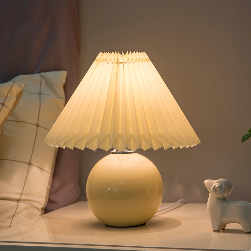 Pleated Table Lamp Ins Ceramic Table Lamps Korean Table Lamps for Bedroom Lamp Living Room Light Home
Pleated Table Lamp Ins Ceramic Table Lamps Korean Table Lamps for Bedroom Lamp Living Room Light Home