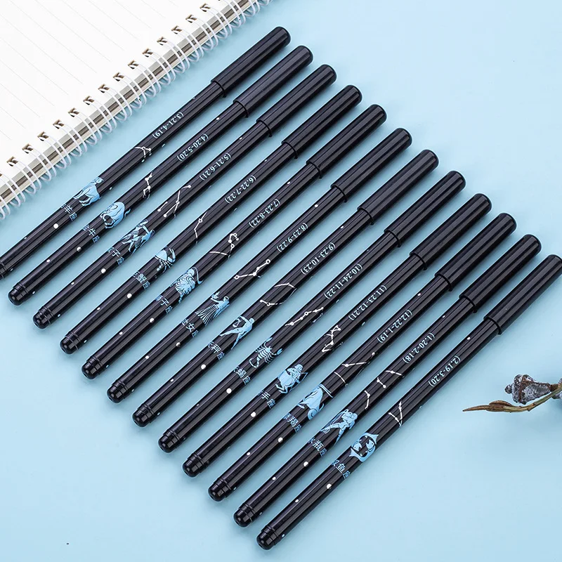 36pcs Gel Pen 0.35mm Sign Stationery-Supplies Astrology-Pendant Zodiac Constellations Office Luminous School Student Pens Ink
36pcs Gel Pen 0.35mm Sign Stationery-Supplies Astrology-Pendant Zodiac Constellations Office Luminous School Student Pens Ink