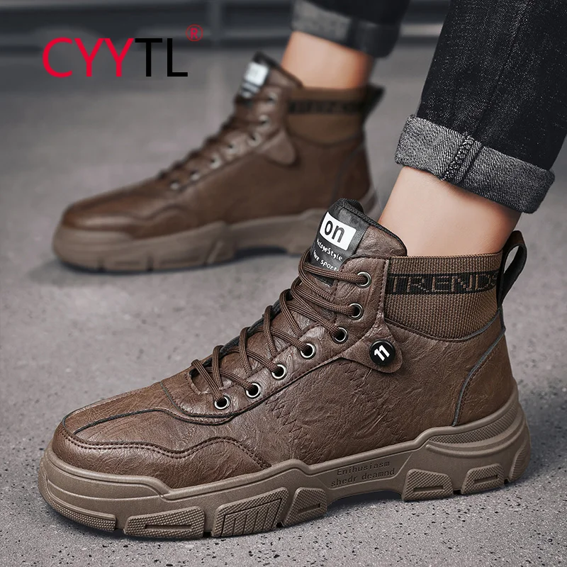 CYYTL Fashion Leather Ankle Men's Boots Waterproof Hiking Outdoor Shoes Walking Comfortable Non Slip Working Casual Booties
CYYTL Fashion Leather Ankle Men's Boots Waterproof Hiking Outdoor Shoes Walking Comfortable Non Slip Working Casual Booties
