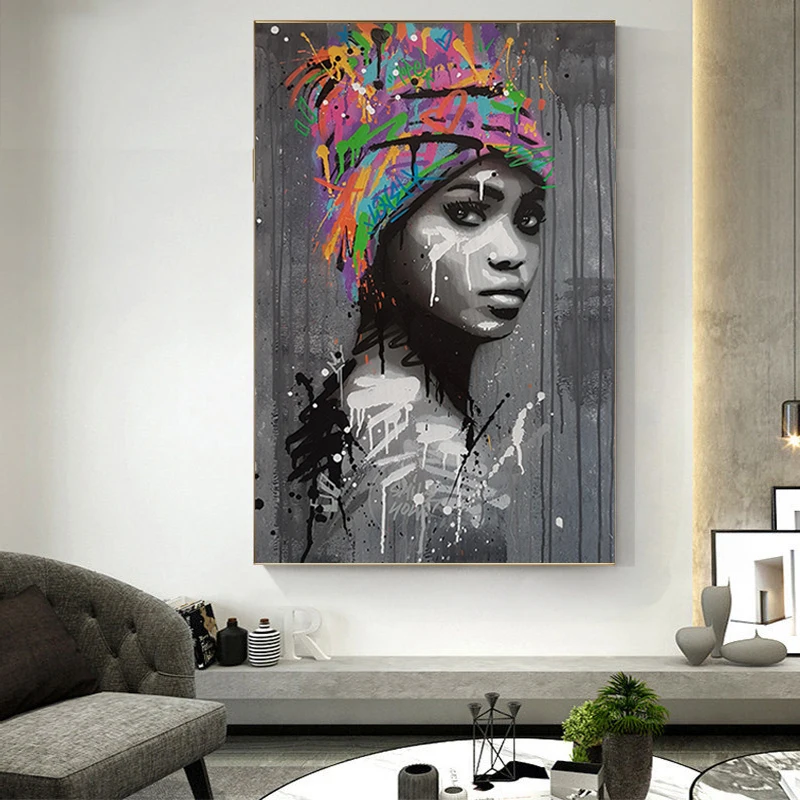Black and White Women Canvas Painting Abstract Graffiti Wall Art Posters and Print Pictures for Living Room Home Wall Decoration
Black and White Women Canvas Painting Abstract Graffiti Wall Art Posters and Print Pictures for Living Room Home Wall Decoration