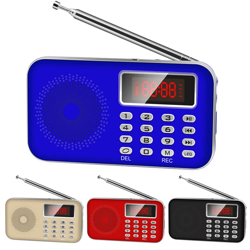 Lefon Portable Mini Radio FM Stereo Receiver Speaker Recorder MP3 Player Support TF SD Card USB AUX LED Display Flashlight
Lefon Portable Mini Radio FM Stereo Receiver Speaker Recorder MP3 Player Support TF SD Card USB AUX LED Display Flashlight
