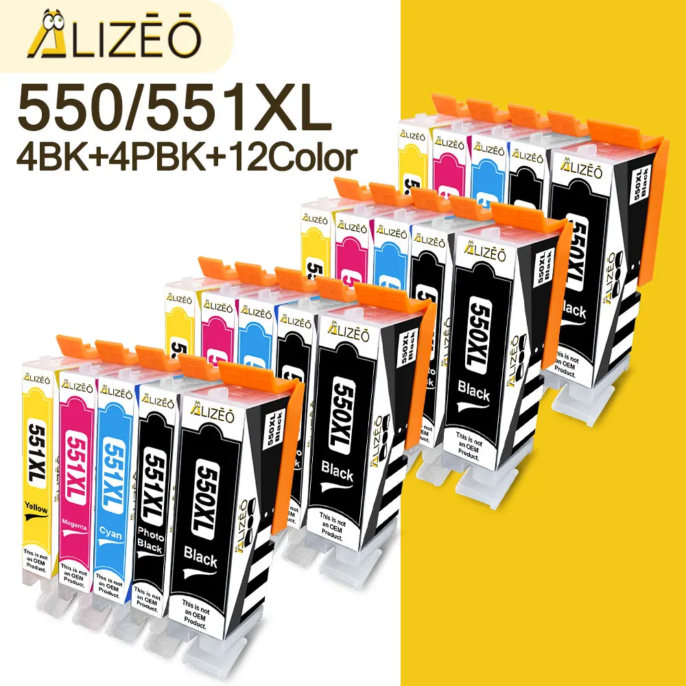 PGI550 CLI551 FOR Canon 10 XL Ink Cartridges PGI 550 CLI 551 for Pixma iP7250 MG5450 MG5550 MG5650 MG5655 MG6350 MG6450 MX925
PGI550 CLI551 FOR Canon 10 XL Ink Cartridges PGI 550 CLI 551 for Pixma iP7250 MG5450 MG5550 MG5650 MG5655 MG6350 MG6450 MX925