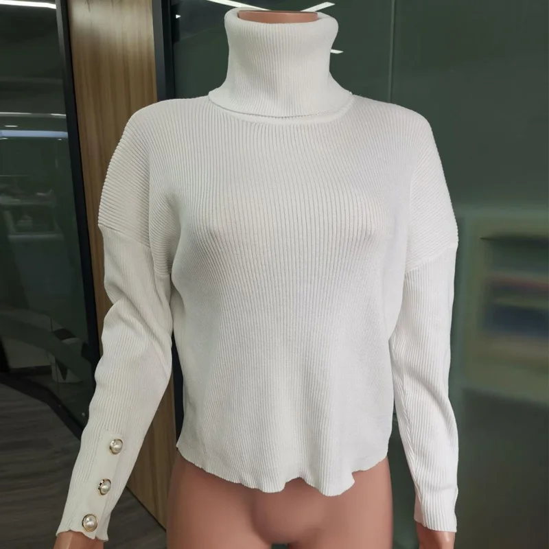 Women Winter Solid Turtleneck Sweater Autumn Long Sleeve Knitted Tops Casual Button Lady Pullovers Female Loose Sweaters Jumper
Women Winter Solid Turtleneck Sweater Autumn Long Sleeve Knitted Tops Casual Button Lady Pullovers Female Loose Sweaters Jumper