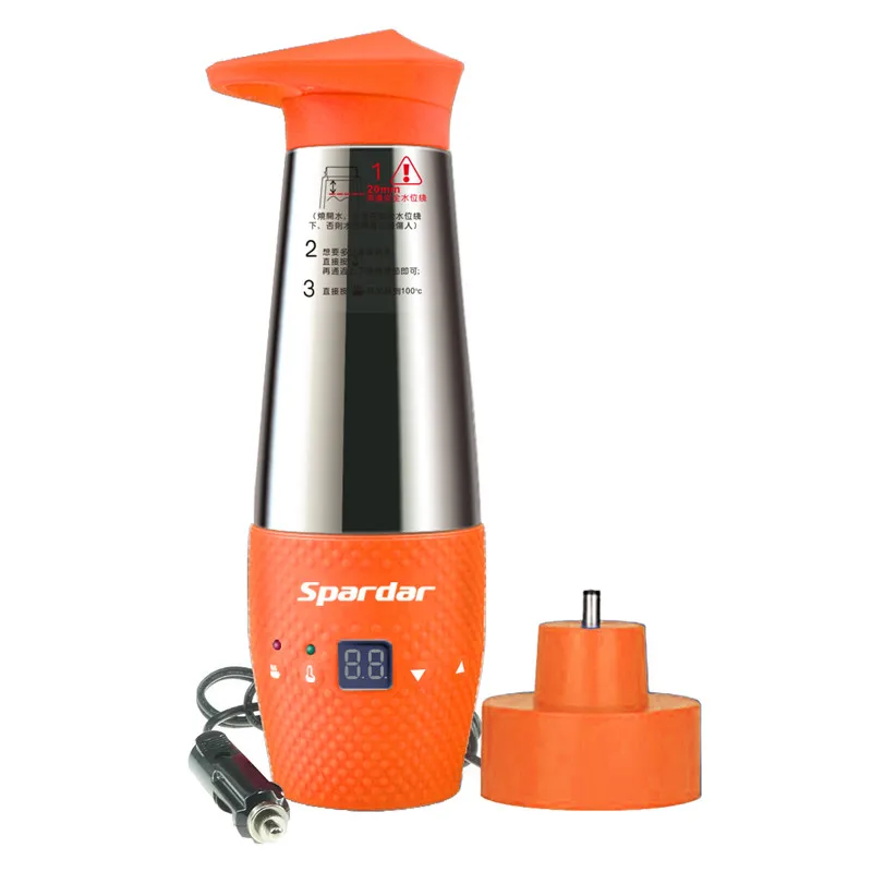12V 80W Car Vacuum Insulated Electric Travel Heating Cup Water Boiling Mug Kettle 2-Layer 304 Stainless Steel Vacuum Cup Body
12V 80W Car Vacuum Insulated Electric Travel Heating Cup Water Boiling Mug Kettle 2-Layer 304 Stainless Steel Vacuum Cup Body