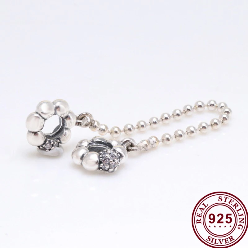 Original 925 Sterling Silver Safety Chain Of Creative Design Fit Pandora Women Bracelet & Necklace Diy Jewelry
Original 925 Sterling Silver Safety Chain Of Creative Design Fit Pandora Women Bracelet & Necklace Diy Jewelry
