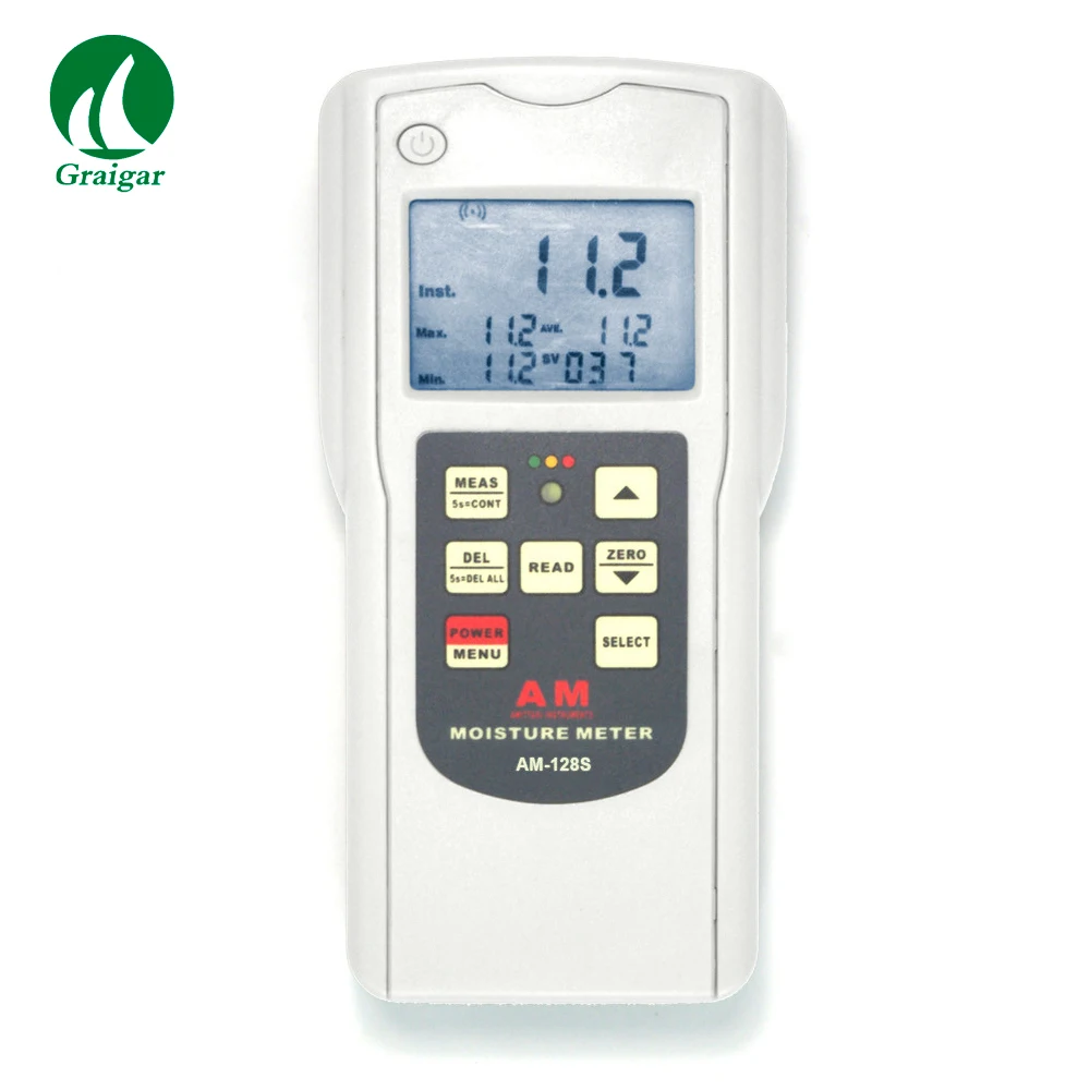 Moisture Tester Meter Gauge AM-128S Multifunctional Instrument Measurement Range 0~70 %
Moisture Tester Meter Gauge AM-128S Multifunctional Instrument Measurement Range 0~70 %