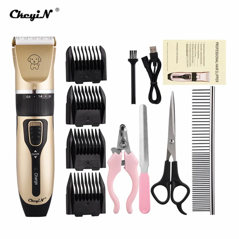 Professional Dog Hair Trimmer Pet Grooming Kit USB Rechargeable Electrical Pet Clipper Shaver Set Low-Noise Pets Haircut Machine
Professional Dog Hair Trimmer Pet Grooming Kit USB Rechargeable Electrical Pet Clipper Shaver Set Low-Noise Pets Haircut Machine
