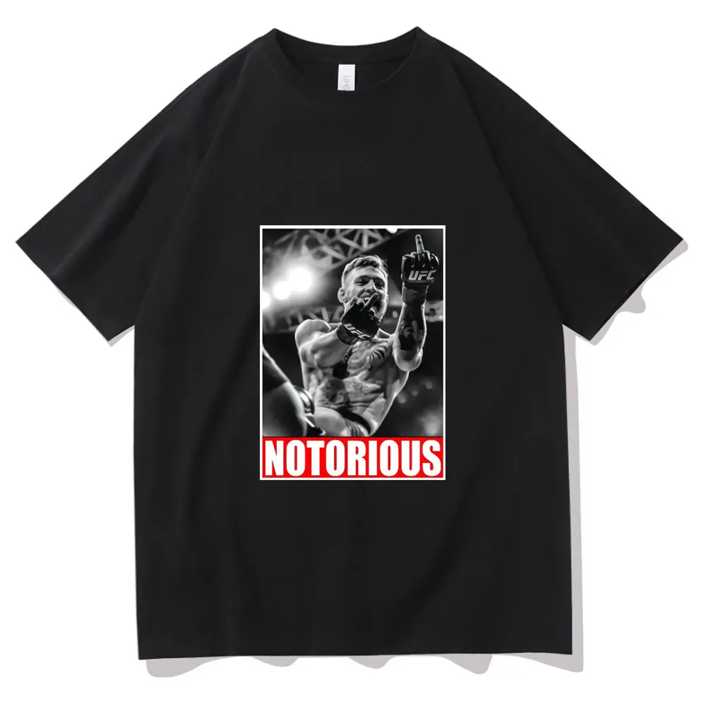 Summer Mens Casual Loose Short Sleeve T Shirts Tops Conor McGregor Notorious Men Fan Gift Tshirt Black Streetwear Tees
Summer Mens Casual Loose Short Sleeve T Shirts Tops Conor McGregor Notorious Men Fan Gift Tshirt Black Streetwear Tees