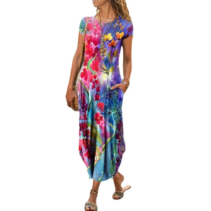 2021 Spring Women Loose Vintage Ruffles Befree Dress Large Big Printed Line Summer Boho Casual Party Elegant Dresses Plus Sizes
2021 Spring Women Loose Vintage Ruffles Befree Dress Large Big Printed Line Summer Boho Casual Party Elegant Dresses Plus Sizes