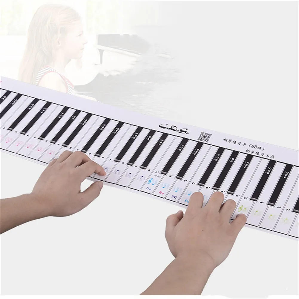 88-Key Piano Keyboard Note Chart Pianopractice Keyboard Note Chart Learning Aids Emulation Fingering Practice Paper Hand-rolled
88-Key Piano Keyboard Note Chart Pianopractice Keyboard Note Chart Learning Aids Emulation Fingering Practice Paper Hand-rolled