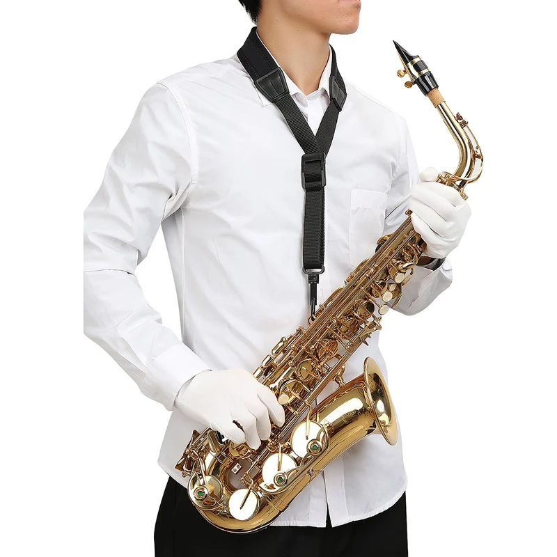 Adjustable Padded Saxophone Sax Neck Strap with Snap Hook Black and Coffee Saxophone Parts and Accessories
Adjustable Padded Saxophone Sax Neck Strap with Snap Hook Black and Coffee Saxophone Parts and Accessories