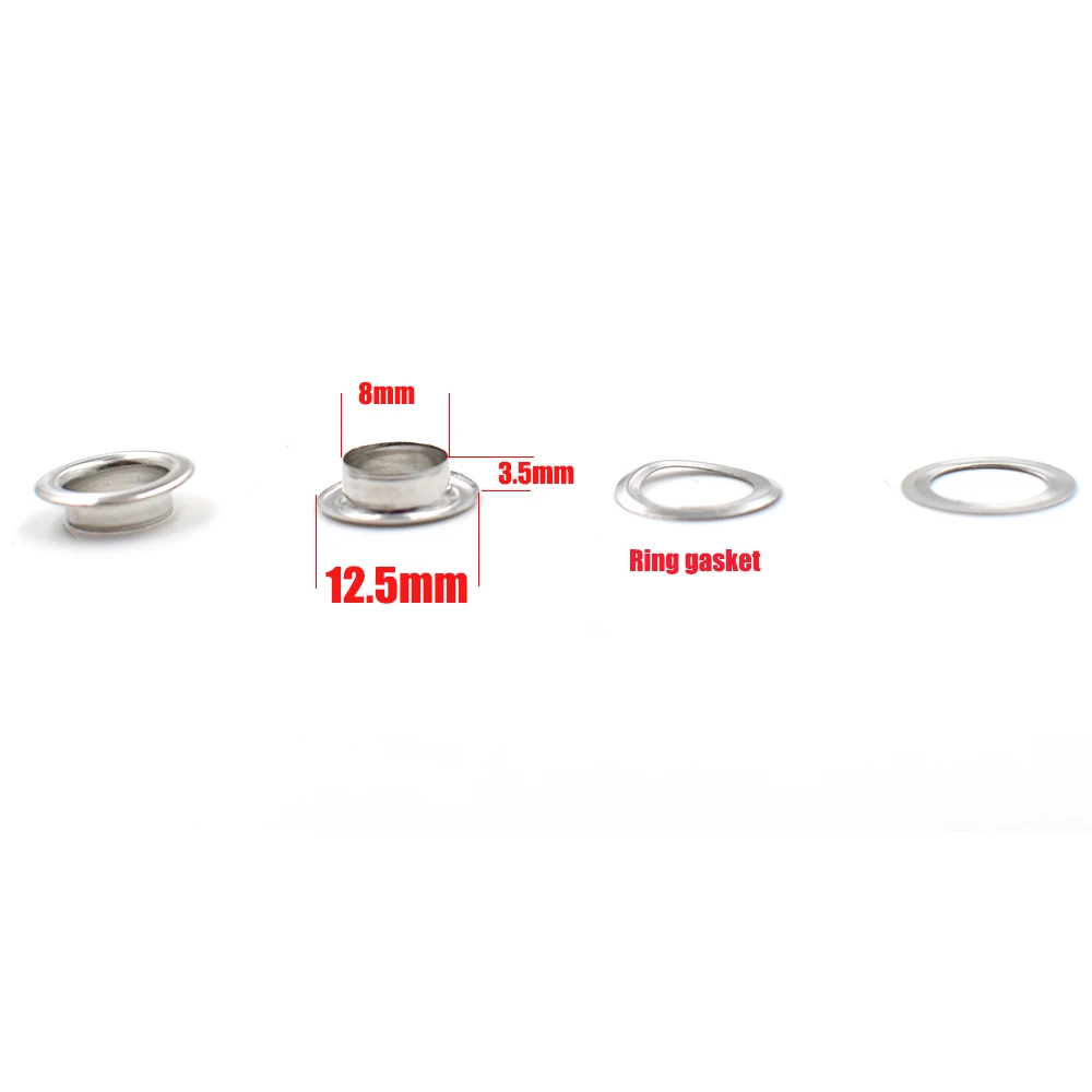 200 sets 8mm Metal hole Ventilation holes Eyelets Silver metal Canopy cloth rope hole Clothing & Accessories
200 sets 8mm Metal hole Ventilation holes Eyelets Silver metal Canopy cloth rope hole Clothing & Accessories