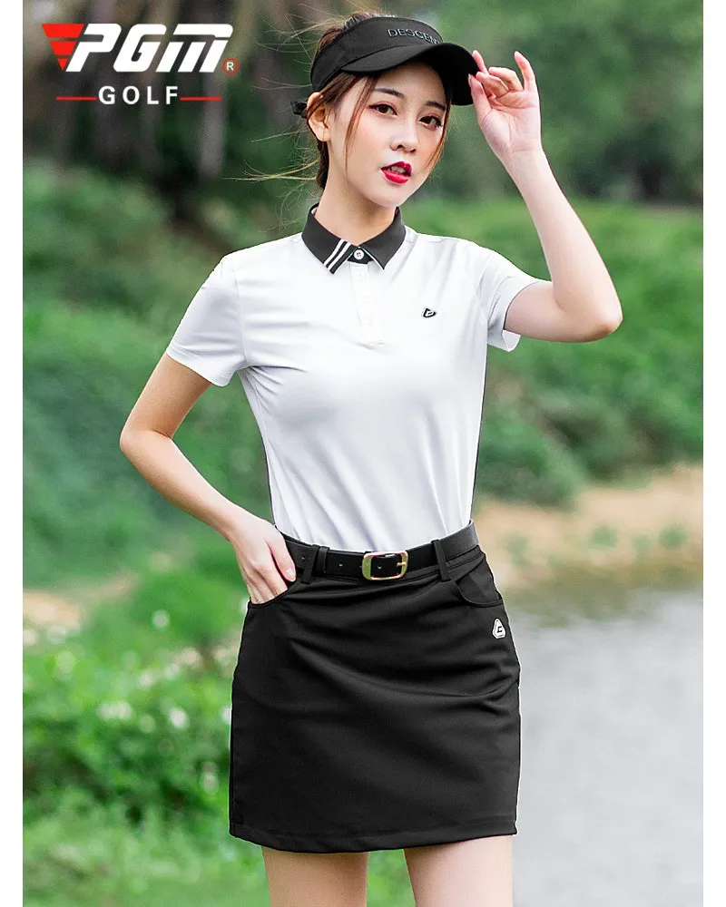 PGM 2020 Summer New golf women's shirt short-sleeved T-shirt sports clothes top Quick Dry Breathable half skirt
PGM 2020 Summer New golf women's shirt short-sleeved T-shirt sports clothes top Quick Dry Breathable half skirt