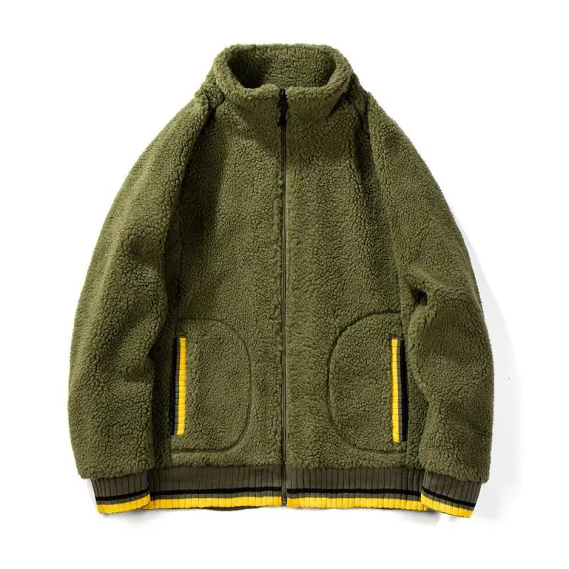 2020 Autumn And Winter Explosion Pure Color Lamb Plush Man Zipper Coat Loose Large Size Casual Warm Standing Collar Men Clothing
2020 Autumn And Winter Explosion Pure Color Lamb Plush Man Zipper Coat Loose Large Size Casual Warm Standing Collar Men Clothing