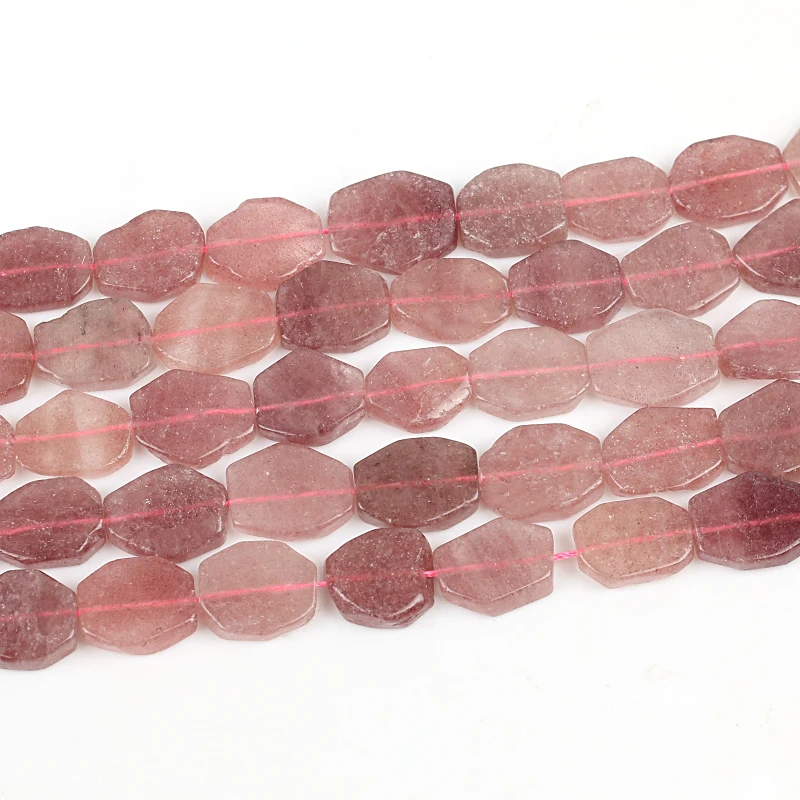 Wholesale Natural Stone Beads Strawberry Crystal Hexagon Loose Beads for Jewelry Making DIY Bracelet Accessories 15x20mm
Wholesale Natural Stone Beads Strawberry Crystal Hexagon Loose Beads for Jewelry Making DIY Bracelet Accessories 15x20mm