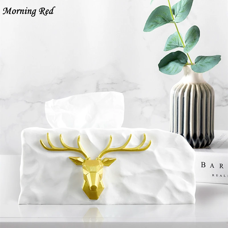 Nordic Ins Luxury Tissue Box Remote Control Storage Box Elk Shape Mobile Phone Jewelry Key Organizer Creative Paper Drawer
Nordic Ins Luxury Tissue Box Remote Control Storage Box Elk Shape Mobile Phone Jewelry Key Organizer Creative Paper Drawer
