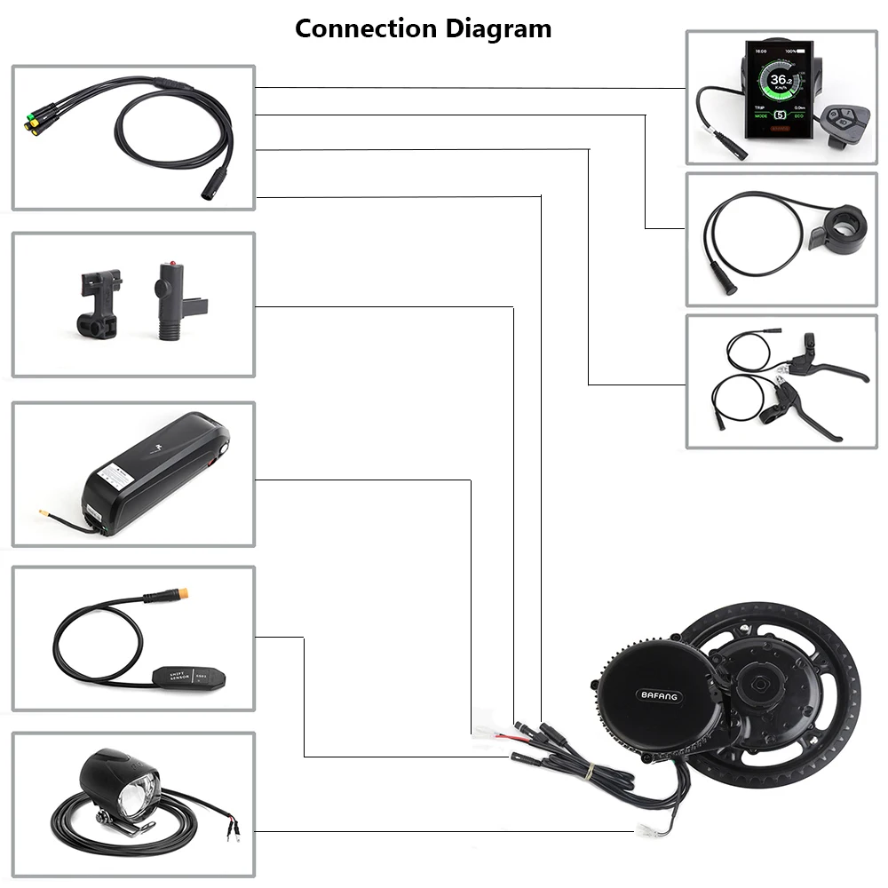 Bafang/8FUN 48V 500W BBS02B Mid Drive Motor Electric Bicycle Conversion Kits 68-73mm E-bike 8FUN Powerful Engine 44T - 52T
Bafang/8FUN 48V 500W BBS02B Mid Drive Motor Electric Bicycle Conversion Kits 68-73mm E-bike 8FUN Powerful Engine 44T - 52T