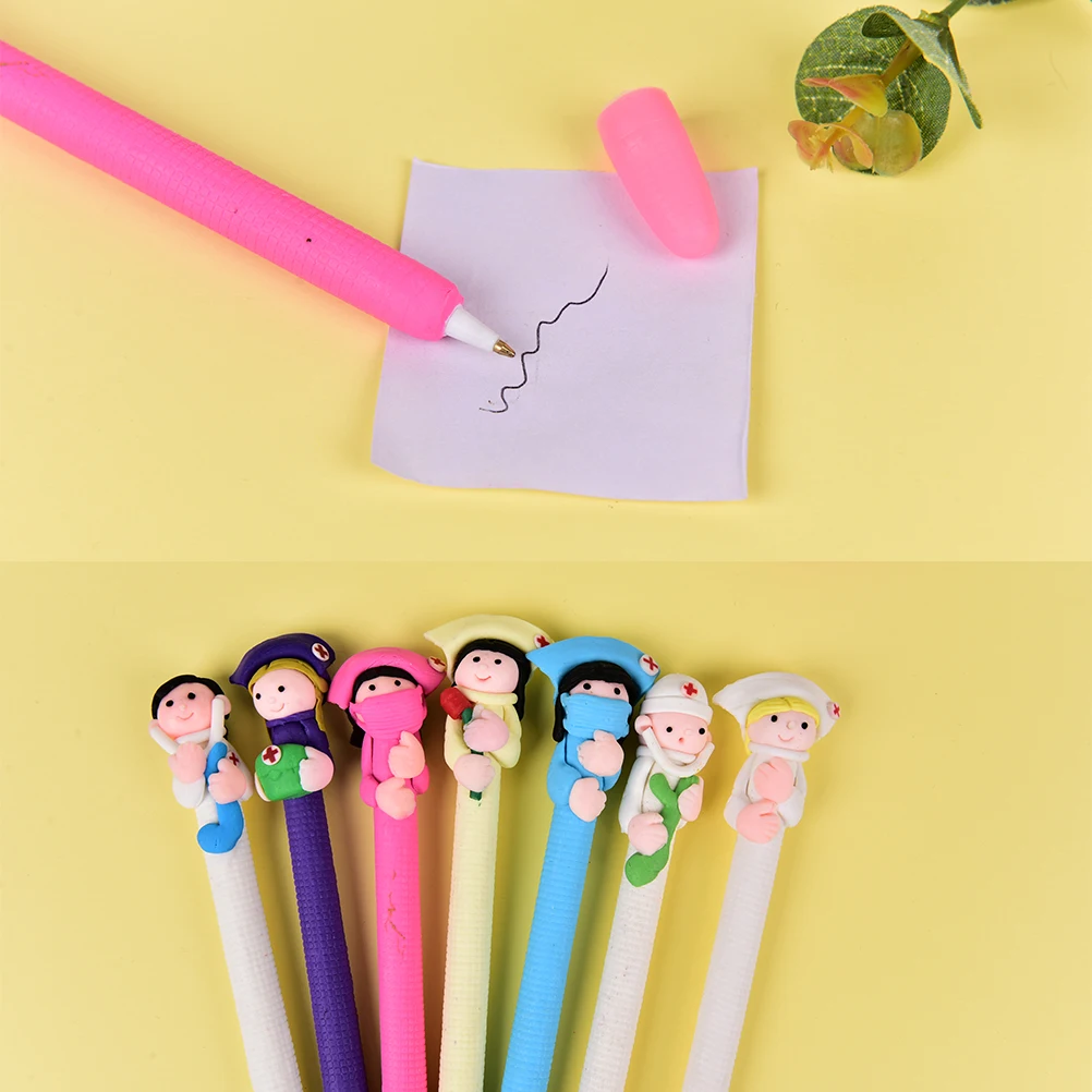 5pcs/pack 0.5mm Refill Black Soft Pottery Ballpoint Pen Nurses And Doctors Modeling Students Creative Stationery Gift
5pcs/pack 0.5mm Refill Black Soft Pottery Ballpoint Pen Nurses And Doctors Modeling Students Creative Stationery Gift