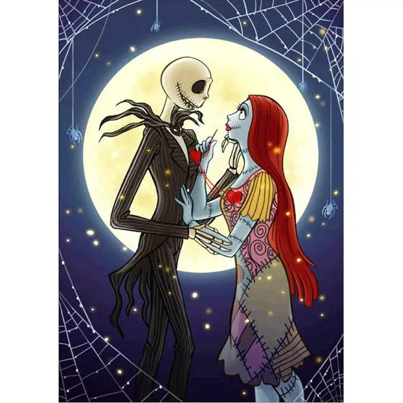 Diamond painting 5d Cartoon skull couple full drill square diamond embroidery Cross stitch round rhinestone home wall decoration
Diamond painting 5d Cartoon skull couple full drill square diamond embroidery Cross stitch round rhinestone home wall decoration