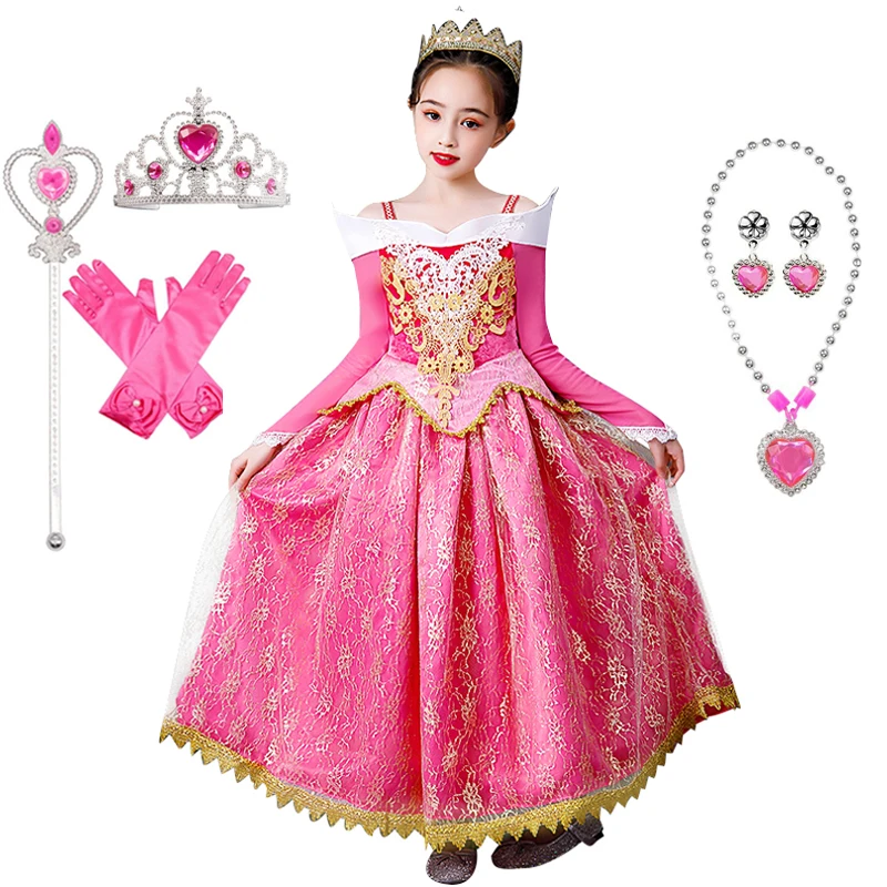 Summer Aurora Girls Princess Dress Party Costume Long Sleeve 4 Layers Cosplay Long Dress Halloween Clothing Baby Birthday Gift
Summer Aurora Girls Princess Dress Party Costume Long Sleeve 4 Layers Cosplay Long Dress Halloween Clothing Baby Birthday Gift