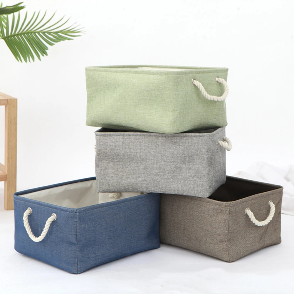 Rectangle Linen Fabric Laundry Storage Basket Folding Underwear Kids Toy Organizer Sundries Books Storage Box Home Organization
Rectangle Linen Fabric Laundry Storage Basket Folding Underwear Kids Toy Organizer Sundries Books Storage Box Home Organization