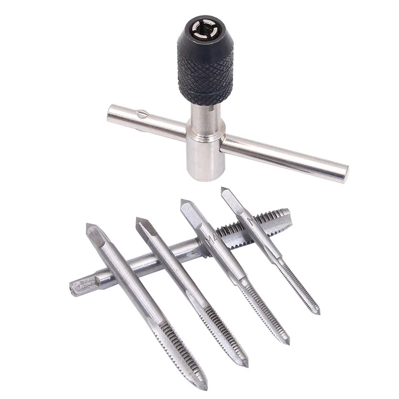 6Pcs T-Shaped Wrench Threading Tapping Tool Kit Screw Tap Wrench Set Reversible Screwdriver Holder Steel Wire Cone Cutter Set
6Pcs T-Shaped Wrench Threading Tapping Tool Kit Screw Tap Wrench Set Reversible Screwdriver Holder Steel Wire Cone Cutter Set