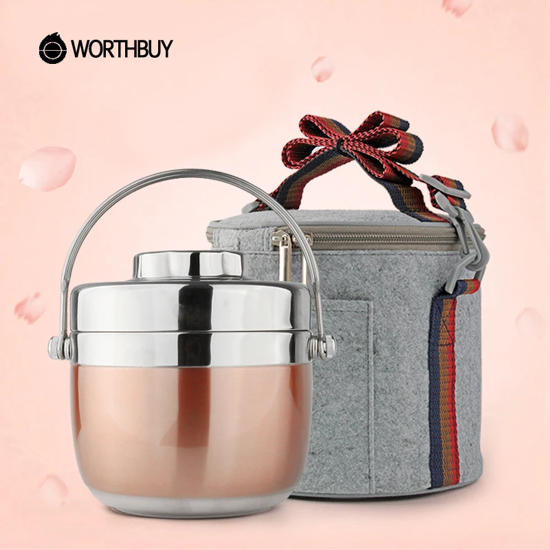 WORTHBUY Japanese Thermal Lunch Box For Kids Picnic Camping Portable Stainless Steel Bento Box Fruits Food Container Storage
WORTHBUY Japanese Thermal Lunch Box For Kids Picnic Camping Portable Stainless Steel Bento Box Fruits Food Container Storage