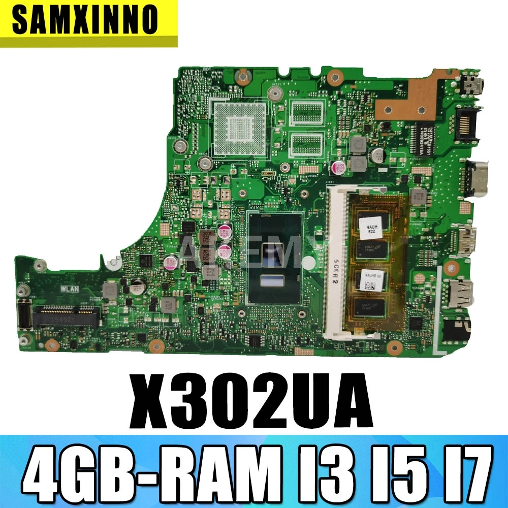 X302UA_UJ Laptop motherboard for ASUS X302UA X302UJ X302UV original mainboard Onboard 4GB-RAM I3 I5 I7 GM
X302UA_UJ Laptop motherboard for ASUS X302UA X302UJ X302UV original mainboard Onboard 4GB-RAM I3 I5 I7 GM