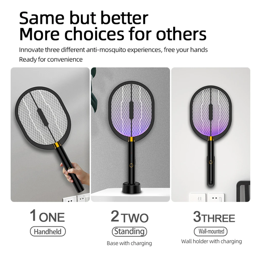 Electric Mosquito Swatter 2 Modes 1200mAh USB Rechargeable Home Fly Bug Zapper Racket Inserts Killer Pest Control Products
Electric Mosquito Swatter 2 Modes 1200mAh USB Rechargeable Home Fly Bug Zapper Racket Inserts Killer Pest Control Products
