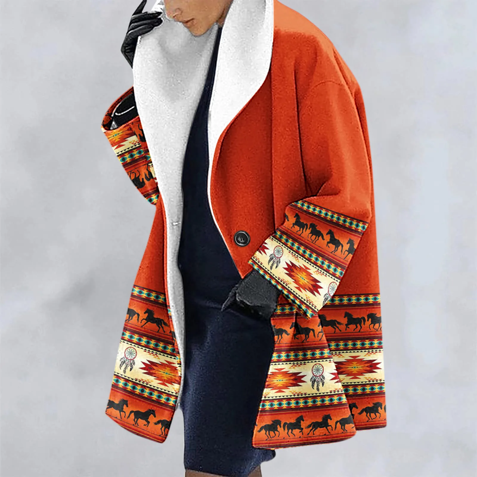 Womens European American New Style 2021 Yamama Printed Long-sleeved Lapel Plus Fluffy Warm Slim Cold Windproof Jacket #T1G
Womens European American New Style 2021 Yamama Printed Long-sleeved Lapel Plus Fluffy Warm Slim Cold Windproof Jacket #T1G