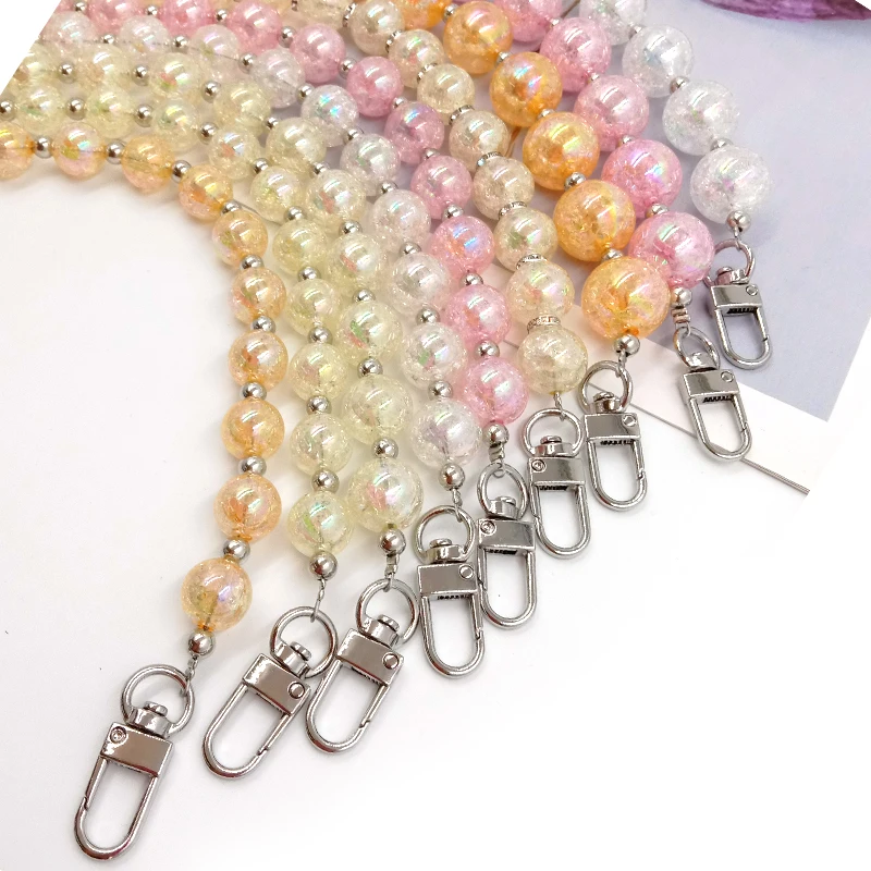 New Fashion Woman Handbag Accessory Chain Detachable Replacement White Beige Grey Bead Strap Women Shoulder DIY Resin Bag Chain
New Fashion Woman Handbag Accessory Chain Detachable Replacement White Beige Grey Bead Strap Women Shoulder DIY Resin Bag Chain