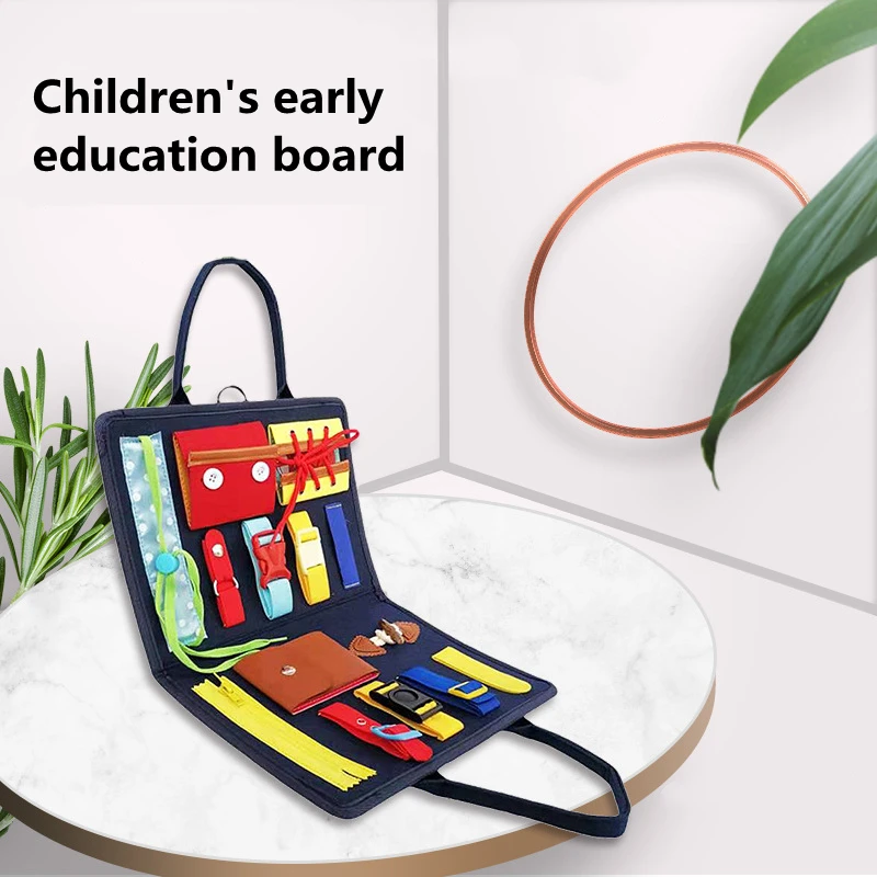 Montessori Busy Board Early Educational Toys Fine Motor Training Self-Care Ability Preschool Children Kids Sensory Education
Montessori Busy Board Early Educational Toys Fine Motor Training Self-Care Ability Preschool Children Kids Sensory Education