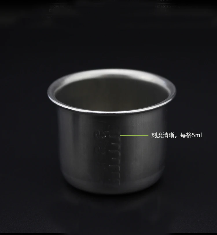 Stainless steel medicine measuring cup 40ML small medicine cup with scale Liquid medicine measuring cup
Stainless steel medicine measuring cup 40ML small medicine cup with scale Liquid medicine measuring cup