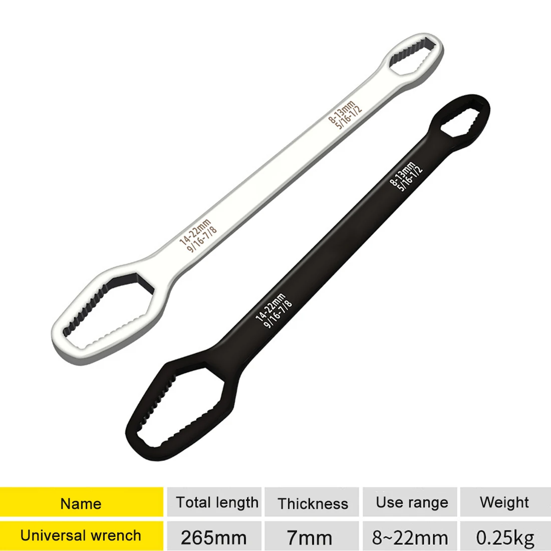 Universal Double-Head Spanner Ratchet Wrench 8-22mm Key Set Screw Nuts Wrenches Repair Self-Tightening Hand Tools Double-Headed
Universal Double-Head Spanner Ratchet Wrench 8-22mm Key Set Screw Nuts Wrenches Repair Self-Tightening Hand Tools Double-Headed