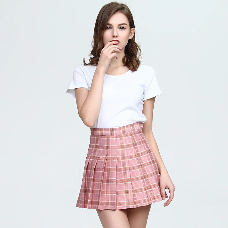 2020 Women Plaid Skirt High Waist Stitching Student Pleated Skirts Women Cute Sweet Girls Dance Mini Skirt 
2020 Women Plaid Skirt High Waist Stitching Student Pleated Skirts Women Cute Sweet Girls Dance Mini Skirt