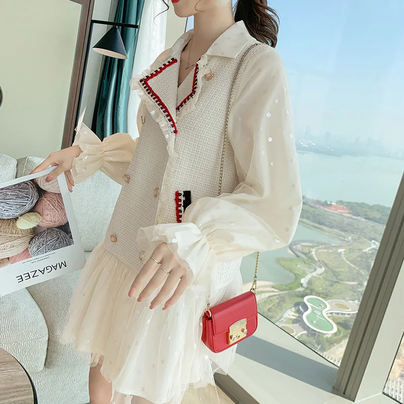 Autumn and Winter Women's Dress Female Sweet Elegance Small White French Retro Debutante Style Coat Skirts
Autumn and Winter Women's Dress Female Sweet Elegance Small White French Retro Debutante Style Coat Skirts