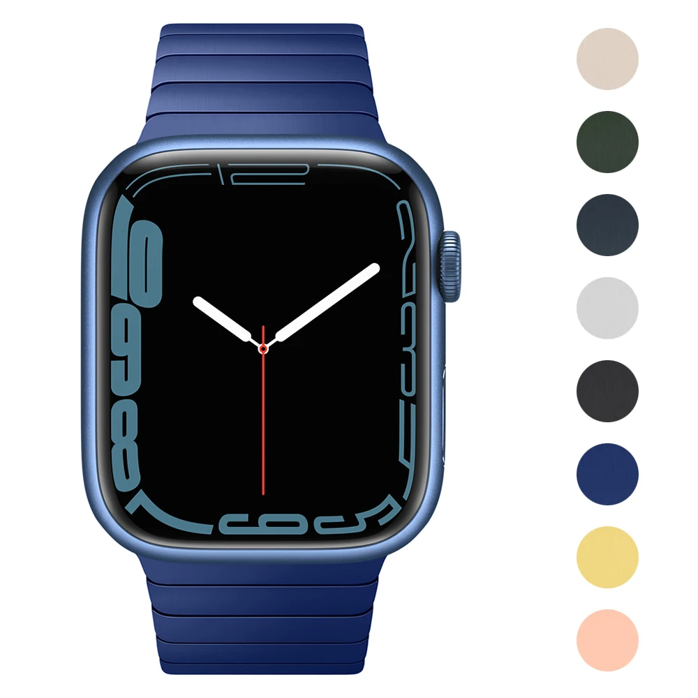 Stainless Steel Link Bracelet Band - Blue for Apple Watch Series 7 41mm 45mm 6 SE 5 4 3 38mm 40mm 42mm 44mm Wrist Strap
Stainless Steel Link Bracelet Band - Blue for Apple Watch Series 7 41mm 45mm 6 SE 5 4 3 38mm 40mm 42mm 44mm Wrist Strap