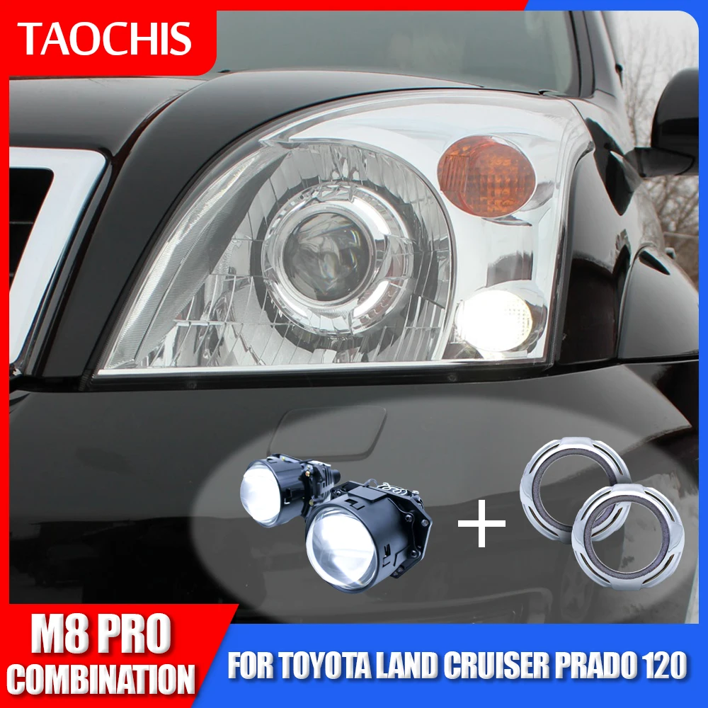 TAOCHIS 3.0 Inch M8 Pro Bi LED Projector Len Shroud Combination for Toyota Land Cruiser Prado 120 Retrofit Universal Car Light
TAOCHIS 3.0 Inch M8 Pro Bi LED Projector Len Shroud Combination for Toyota Land Cruiser Prado 120 Retrofit Universal Car Light