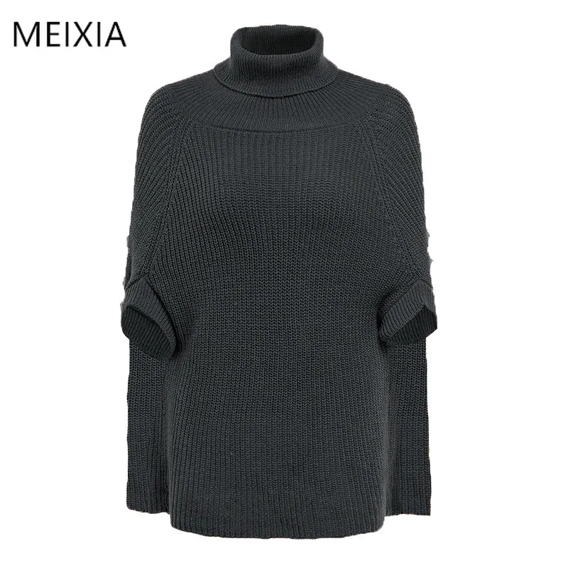Womens Cloak Sweater Stylish Winter Autumn Knit Turtleneck Long Sleeve European Woman Sweaters Female Pullovers Tops
Womens Cloak Sweater Stylish Winter Autumn Knit Turtleneck Long Sleeve European Woman Sweaters Female Pullovers Tops