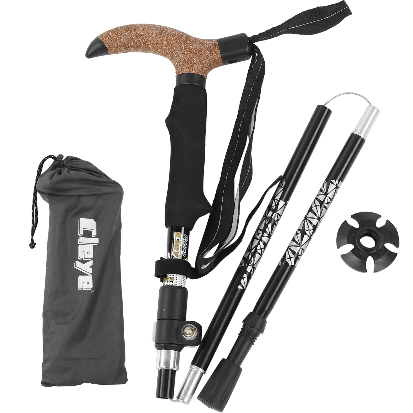 Aluminum Alloy Hiking Poles Outdoors Adjustable Folding Walking Stick With Fast Locking System Trekking Poles(Black)
Aluminum Alloy Hiking Poles Outdoors Adjustable Folding Walking Stick With Fast Locking System Trekking Poles(Black)