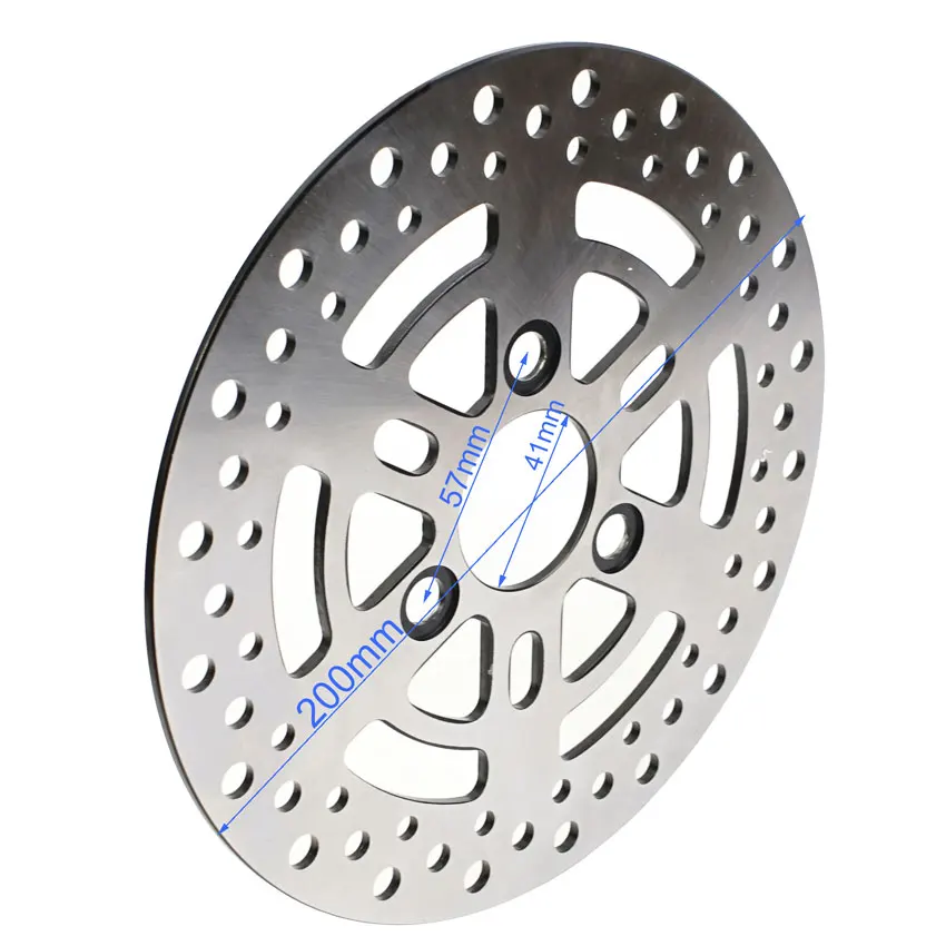 200mm Motorcycle Rotors Brake Caliper Disk Disc Front Rear Wheel 3 hole 57mm for Pitbike Street Pit Bike Electric Scooter
200mm Motorcycle Rotors Brake Caliper Disk Disc Front Rear Wheel 3 hole 57mm for Pitbike Street Pit Bike Electric Scooter