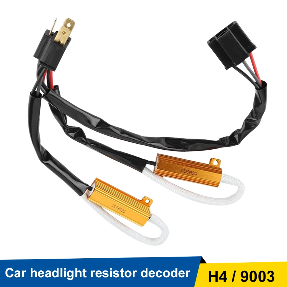 2PCS H4/9003 HID 50W 6ohm/8ohm LED Headlight Bulbs Canbus Decoder Error Canceler Dual-Relays H/L Beam Load Resistors Supplies
2PCS H4/9003 HID 50W 6ohm/8ohm LED Headlight Bulbs Canbus Decoder Error Canceler Dual-Relays H/L Beam Load Resistors Supplies