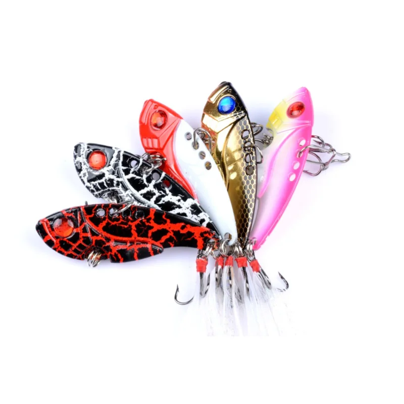 New Arrival 1pc Outdoor Fishing Metal Lures 11g Deep Sinking Lipless Crankbait Vibration Fishing Bait Feather Hooks
New Arrival 1pc Outdoor Fishing Metal Lures 11g Deep Sinking Lipless Crankbait Vibration Fishing Bait Feather Hooks