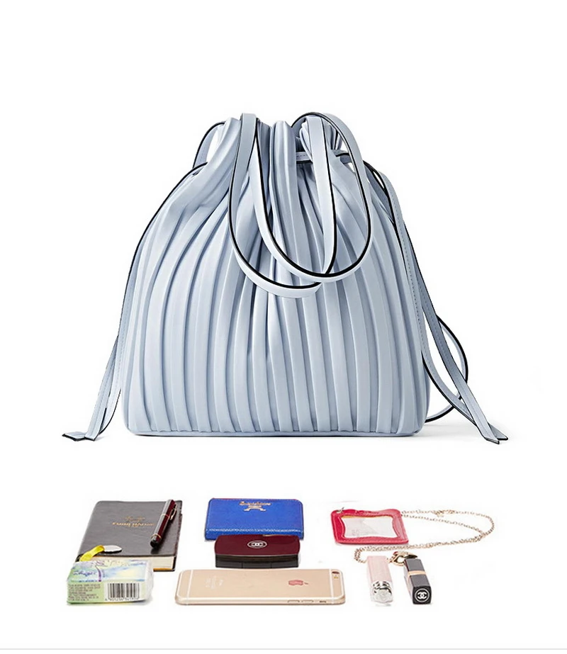 Brand Design PU Leather Shoulder Bag Pleated Stripe Bucket Bag Ladies Crossbody Bag For Women Bag 2021 Handba
Brand Design PU Leather Shoulder Bag Pleated Stripe Bucket Bag Ladies Crossbody Bag For Women Bag 2021 Handba