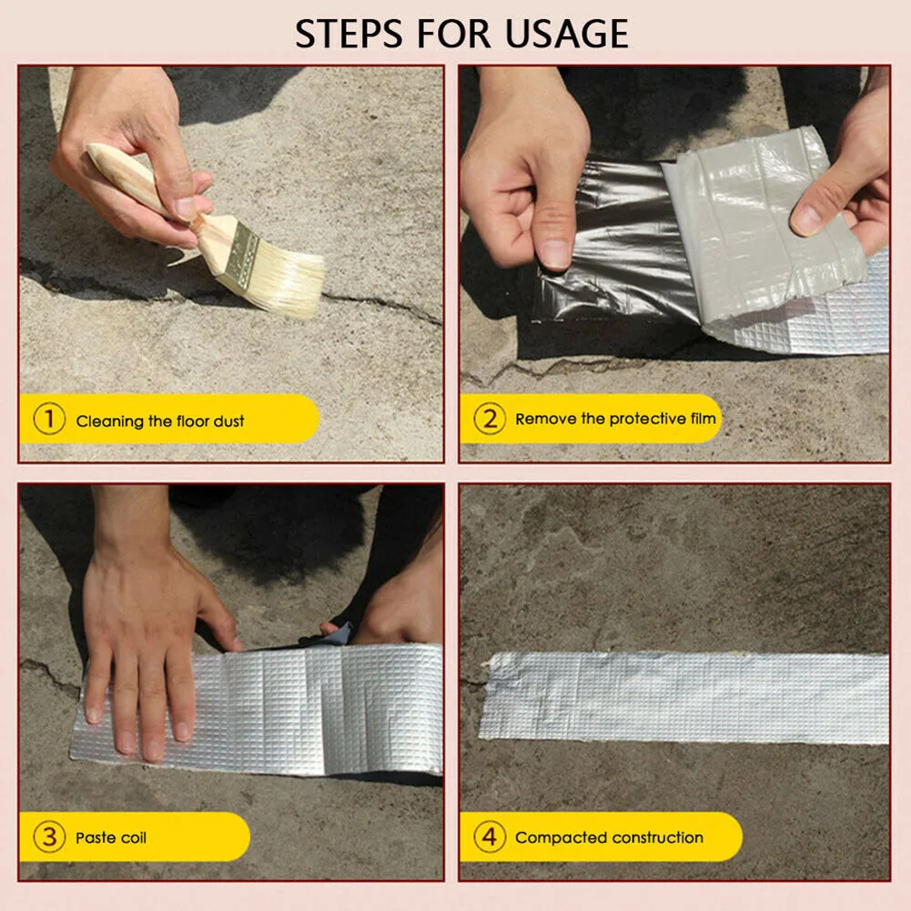 Newly Repair Tape Super Waterproof Butyl Rubber Aluminium Foil Tape Strong Adhesive Fast Delivery
Newly Repair Tape Super Waterproof Butyl Rubber Aluminium Foil Tape Strong Adhesive Fast Delivery