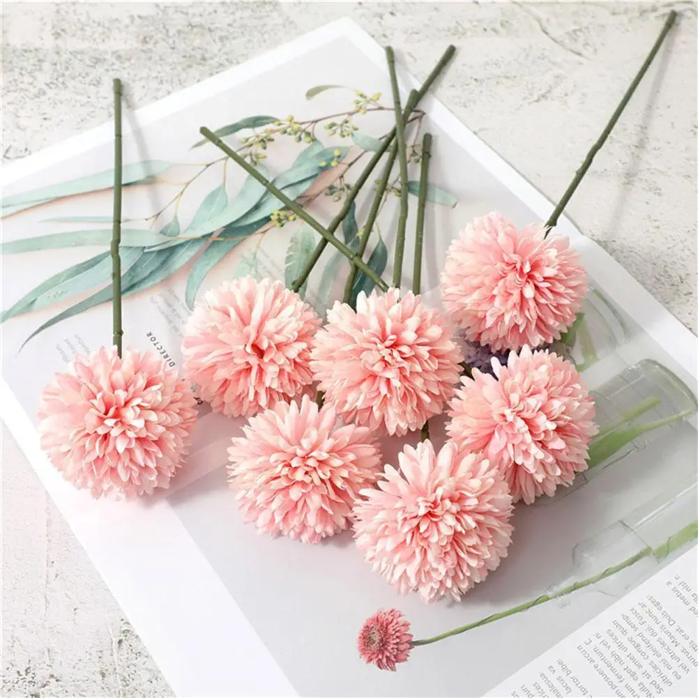 5pcs Silk Dandelion Flower Ball Bouquet Fake Artificial Flowers for Home Garden Wedding Decoration Holding Bloem DIY Craft Q0E6
5pcs Silk Dandelion Flower Ball Bouquet Fake Artificial Flowers for Home Garden Wedding Decoration Holding Bloem DIY Craft Q0E6