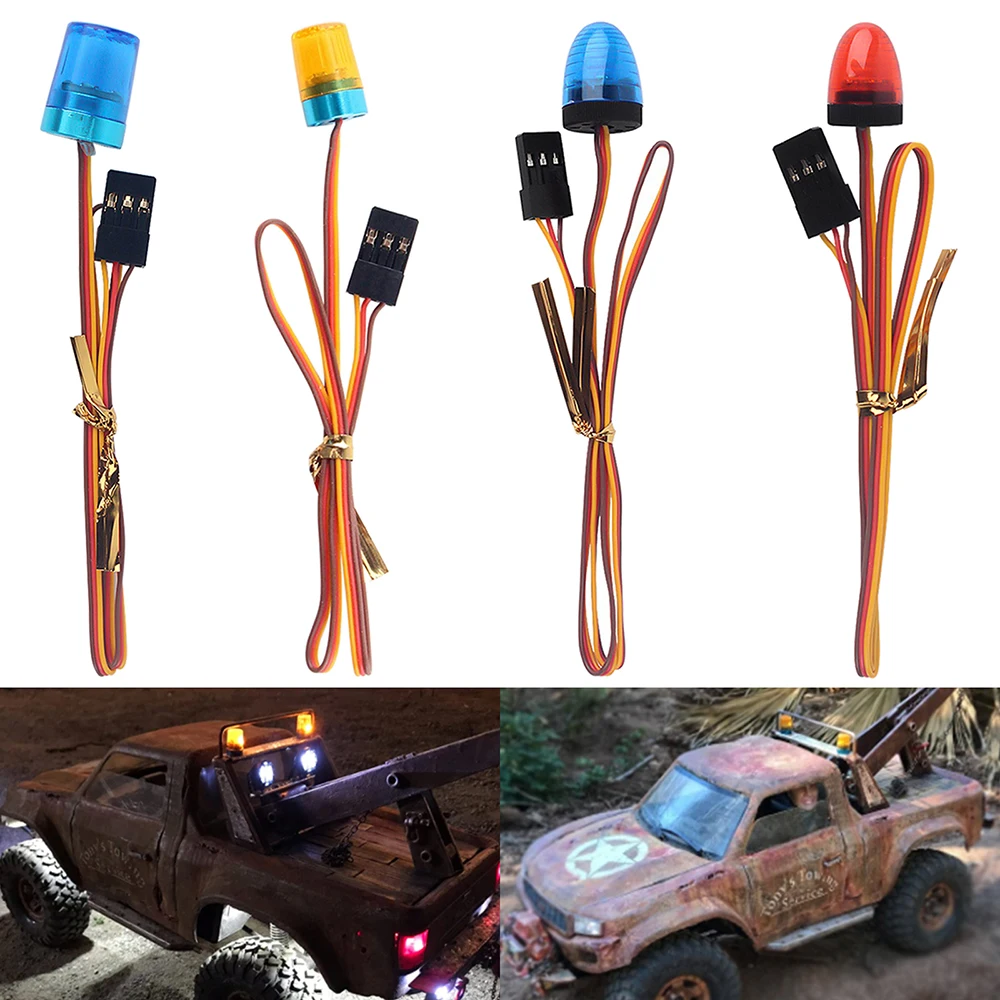 3PCS Ultra Bright LED Flash Lights Alarm Lamp with Strobing-Blasting/Flashing/Rotating for 1:14 RC Tamiya Tractor Police Car
3PCS Ultra Bright LED Flash Lights Alarm Lamp with Strobing-Blasting/Flashing/Rotating for 1:14 RC Tamiya Tractor Police Car